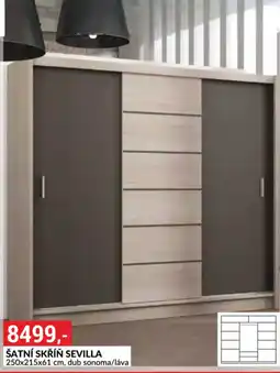 Baumax Šatní skříň sevilla nabídka