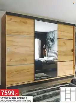 Baumax Šatní skříň retro 3 nabídka