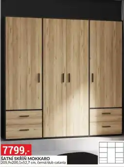 Baumax Mokkaro šatní skříň nabídka