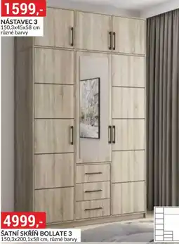 Baumax Bollate 3 šatní skříň nabídka