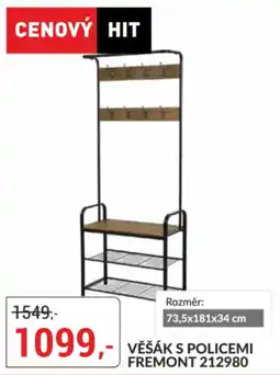 Baumax Fremont věšák s policemi nabídka