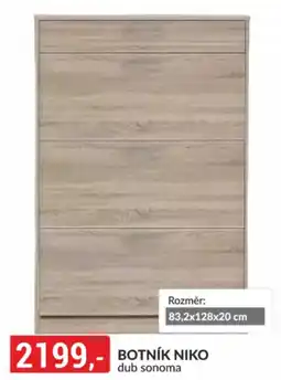 Baumax Botník niko dub sonoma nabídka