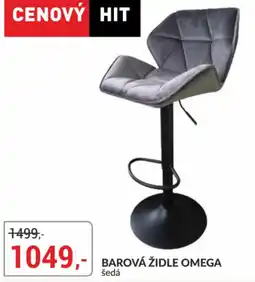 Baumax Barová židle Omega šedá nabídka