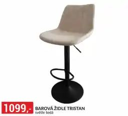 Baumax Tristan barová židle světle šedá nabídka