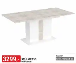 Baumax Stůl grays bílá/beton nabídka