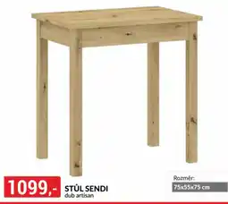 Baumax Stůl sendi dub artisan nabídka