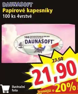 Norma Daunasoft papírové kapesníky nabídka