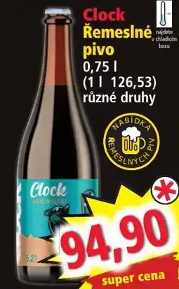 Norma Clock Řemeslné pivo nabídka