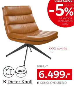 XXXLutz Dieter Knoll designové křeslo nabídka