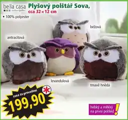 Norma bella casa Plyšový polštář Sova nabídka