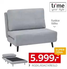 XXXLutz time rozkládací křeslo nabídka