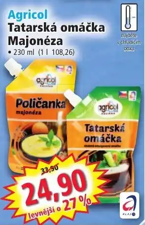 Norma Agricol Tatarská omáčka Majonéza nabídka