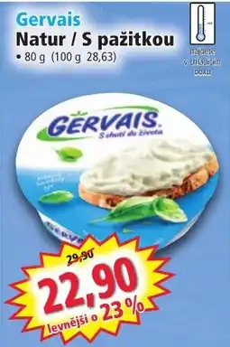 Norma Gervais Natur / S pažítkou nabídka