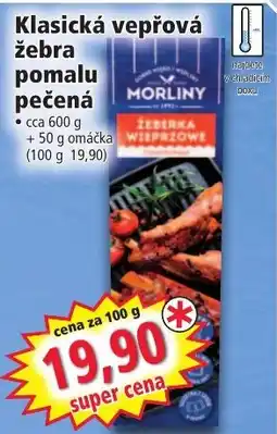 Norma Morliny žebra vepřová nabídka