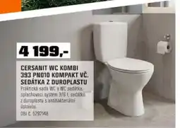 OBI Cersanit wc kombi 393 pno10 kompakt vč. sedátka z duroplastu nabídka
