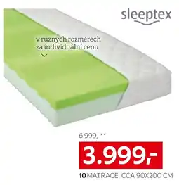 XXXLutz Sleeptex matrace nabídka