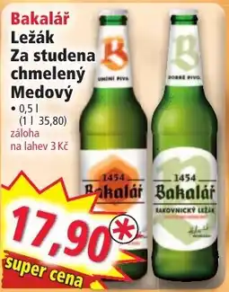 Norma Bakalár ležák za studena chmelený medový nabídka