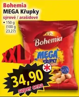 Norma Bohemia mega křupky sýrové / arašídové nabídka