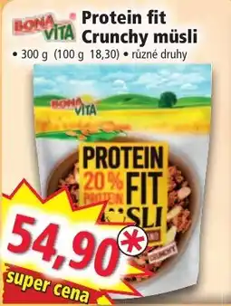 Norma Bona Vita Protein fit Crunchy müsli nabídka