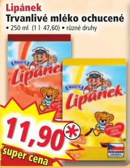 Norma Lipanek trvanlivé mléko ochucené nabídka