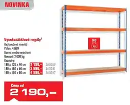 Uni Hobby Vysokozátěžové regály nabídka