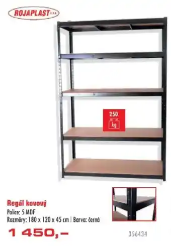 Rojaplast regál kovový