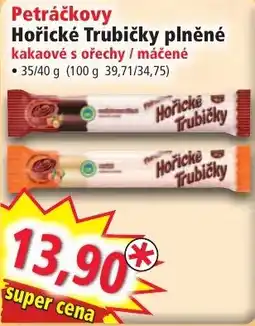 Norma Petráčkovy Hořičké Trubičky plněné kakaoové s ořechy / máčené nabídka