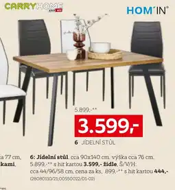 XXXLutz Hom'in 6 jídelní stůl nabídka