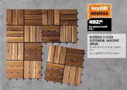 OBI heyOBI dlaždice s click systémem, akáciové dřevo nabídka