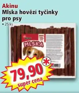 Norma Akinu mlska hovězí tyčinky pro psy nabídka