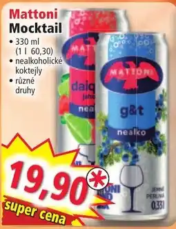 Norma Mattoni Mocktail nabídka