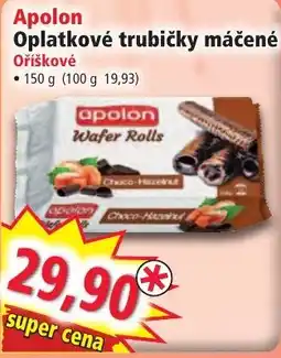 Norma Apolon oplatkové trubičky máčené oříškové nabídka