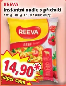 Norma Reeva instantní nudle s příchutí nabídka