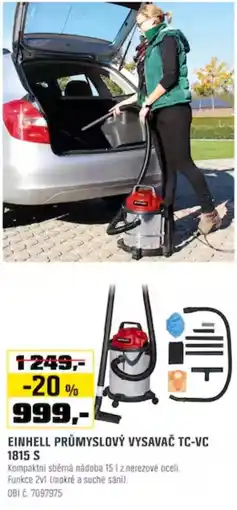OBI Einhell průmyslový vysavač tc-vc 1815 s nabídka