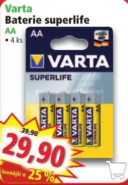 Norma Varta baterie superlife nabídka