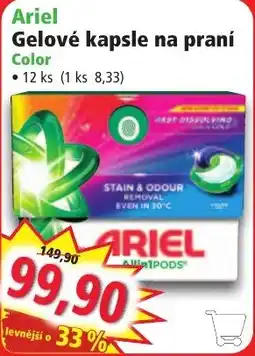 Norma Ariel gelové kapsle na praní color nabídka