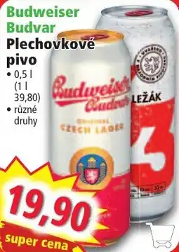 Norma Budweiser Budvar plechovkové pivo nabídka