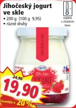 Norma Jihočeský jogurt ve skle nabídka