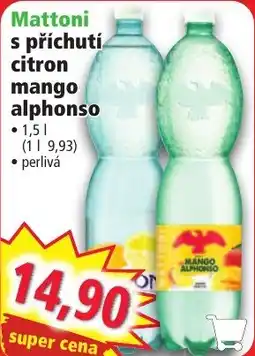 Norma Mattoni s příchutí citron mango alphonso nabídka