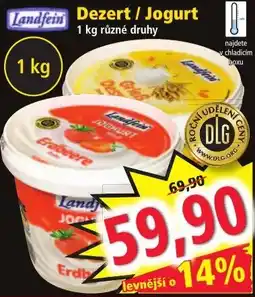 Norma Landfein dezert / jogurt nabídka