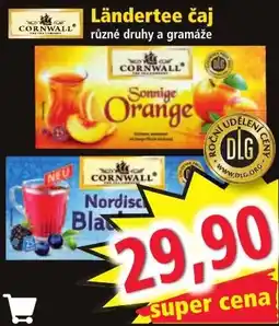 Norma Cornwall Ländertee čaj nabídka