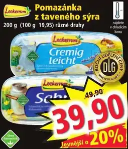 Norma Leckerom pomazánka z taveného sýra nabídka