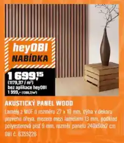 OBI heyOBI akustický panel wood nabídka