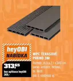 OBI heyOBI WPC terasové prkno 3m nabídka