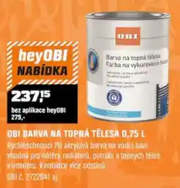 OBI Obi barva na topná tělesa nabídka