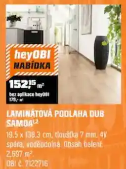 OBI heyOBI laminátová podlaha dub samoa nabídka