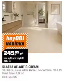 OBI heyOBI dlažba atlantic cream nabídka