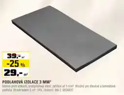OBI OBI podlahová izolace 3 mm nabídka