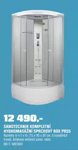 OBI Sanotechnik kompletní hydromasážní sprchový box pr55 nabídka