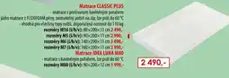 IDEA nábytek Matrace classic plus nabídka